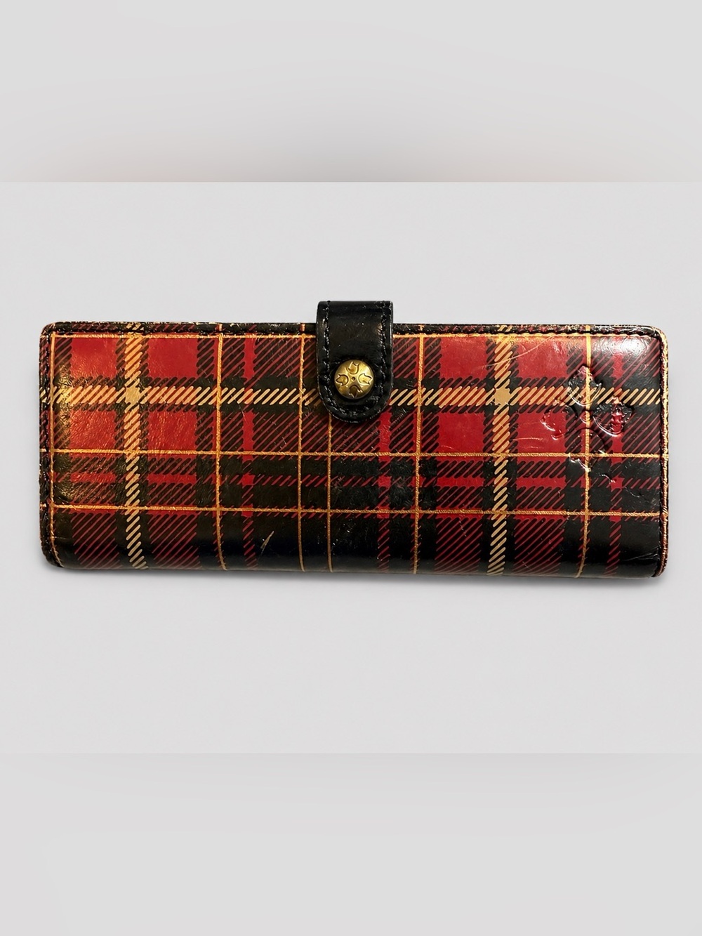 Patricia Nash Credit Card Plaid Red & Black Women's Wallet Pre-owned